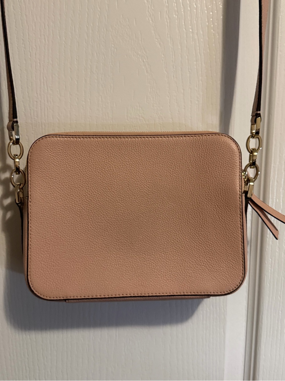 kate spade Blush Pink Leather Crossbody with Flamingo Patch - Picture 5 of 10